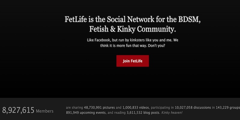 fetlife homepage